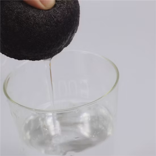 Esponja de konjac para limpeza facial de bambu Charcoa em forma de flor de três pétalas