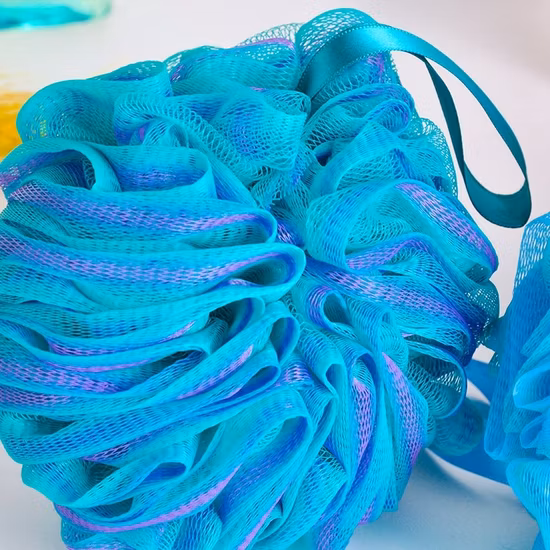 Produtos chineses atacado bola de banho de carvão 75 g/pçs esponjas multicoloridas para corpo esfoliante buchas esponja de banho