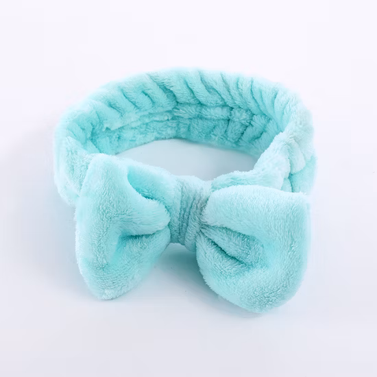 Novas mulheres coral velo bowknot headbands inverno hairbands meninas retro nó turbante elasticidade compõem acessórios para o cabelo